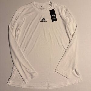 NWT Adidas Long Sleeve Shirt White Size Medium